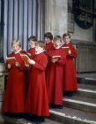Choir boys in St Albans Abbey, England