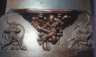 Misericord of fighting wodewose (wild men of the wood), fourteenth century, Chester Cathedral, Cheshire