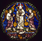 The Resurrection Window, number X, south quire triforium, Canterbury Cathedral, 13th century stained glass