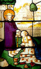 Christ appearing to Mary Magdalene in the garden, sixteenth century Flemish panel, St Gwenllwyfo