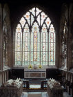 Church of St Mary and St Barlok, fourteenth century chancel with altar tombs of Fitzherberts, Norbury, Derbyshire, England