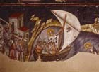 Scene from the life of St Nicholas, 14th century wall painting, Church of St Nicholas Orphanos, Thessalonika, Greece