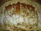 Anatomy lesson, 4th century wall painting, Catacombs, Rome, Italy
