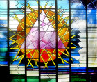 Trinity and Explosion of the Love of God, J. A. Nuttgens, Church of St Martin of Tours,  Basildon, England