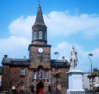 Robert the Bruce, (1274-1329) statue outside Lochmaben Town Hall, Scotland