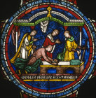 Miracles of Thomas Becket cure of Adam the Forester Trinity Chapel Canterbury Cathedral 12th century