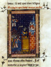 Godfrey de Bouillon, leader of first crusade, in a siege tower, William of Tyres History, ms fr.352, folio 61 Bibliotheque Nationale Paris