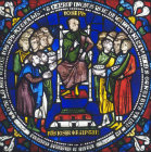 Joseph and his Brethren,  Poor Mans Bible Window no 1 panel 29, Canterbury Cathedral, 13th century stained glass, Canterbury, Kent, England