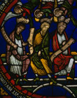 Job Daniel and Noah the three righteous men of the Old Testament panel in the Poor Mans Bible 13th century