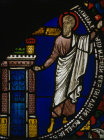 Isaiah Prophesying panel 39 Poor Mans Bible Window Canterbury Cathedral 12th century