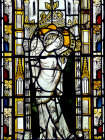 Archangel  Gabriel, Annunciation, fourteenth century, Christchurch Cathedral, Oxford, England