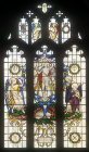 Resurrection, east window by Christopher Webb, Sherborne Abbey, Dorset, England