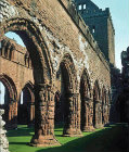 Sweetheart Abbey (Dulce Cor) founded by Cistercians, 1275, New Abbey, Kirkcudbrightshire, Scotland