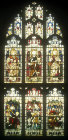 Stories of Elijah and Elisha, Naaman, etc., window 22, south aisle, Bury St Edmunds Cathedral, Suffolk, England