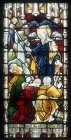 Moses strikes the rock, window 25, twentieth century, St Edmundsbury Cathedral, Bury St Edmunds, Suffolk, England
