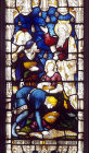 Manna from Heaven, detail of window 26, twentieth century, Bury St Edmunds Cathedral, Suffolk, England