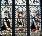 Elizabeth Pigot wife of Sir Walter Clopton, Sir Thomas Clopton and Catherine Mylde his wife, fifteenth century, Holy Trinity, Long Melford Suffolk