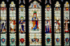 Great West Window by R. Bell and M. C. Farrer Bell, twentieth century, Exeter Cathedral, Devon, England