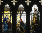 Adoration of the Magi, detail of window no 7 Nave, south aisle, Exeter Cathedral,  by A F Erridge