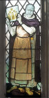 B. James, patron of glaziers, window above exit to refectory, Exeter Cathedral, Devon, England