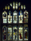 Judgement of Solomon, window 16, circa 1500, Church of St Mary, Fairford, Gloucestershire, England