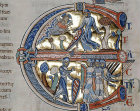 England, Winchester Bible, folio 69, Joshua, 12th century