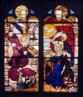 Annunciation, sixteenth century Netherlandish panel, now in the V&A Museum, London, England