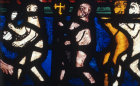 York Minster 14th century panel of the Monkeys