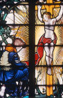 Crucifixion, 1947, Battle of Britain window, Hugh Easton, Westminster Abbey, London, England