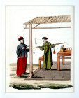 Chinese weighing place, engraving from La Chine en miniature, 1811, by Jean Baptiste Joseph Breton de la Martiniere