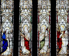 The Four Evangelists, Matthew, Mark, Luke and John, Church of St Neot, Cornwall, England
