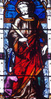 St Luke, evangelist, nineteenth century, Magdalen College Chapel, Oxford, England