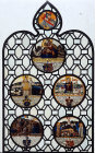 Swiss panel of roundels, seventeenth to eighteenth century, Wragby, West Yorkshire, England