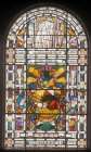 Harvest Festival window, Central Synagogue, Great Portland Street, London, England