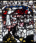 The seventh vial, Book of Revelations, 1405-1408, Great East window, York Minster, Yorkshire, England