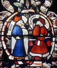 Abiud and Zorobabel from fifteenth century Jesse tree window, St Margaret