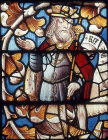 King Asa, from 1533 Jesse Tree, St Dyfnogs Church, Llanrhaeadr, North Wales