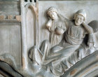 Blessing of Esau, sculpture no.28, Salisbury Cathedral, Salisbury, Wiltshire, England