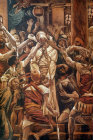 The Arrest,  Christ mocked in the house of Caiaphas,  19th century painting by James Tissot