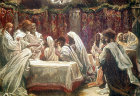 Institution of the Eucharist, Communion of the Apostles, nineteenth century painting by James Tissot, England