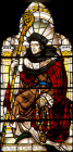 Richard Courtenay, bishop of Exeter and Winchester, window no.1, south nave aisle, twentieth century, Arthur Frederick  Erridge, Exeter Cathedral, Devon, England