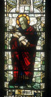 Samuel, detail from the tracery, nineteenth century, by Powell, window no. 3 in the south nave aisle, Exeter Cathedral, Devon, England