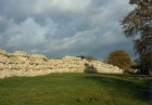 Roman wall, fourth century, Silchester, Hampshire, England