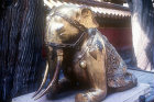 Gilded bronze elephant at Gate of Inherited Glory (Cheng Guang Men) in the Imperial Garden, Beijing, China