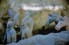 Terracotta Warriors and horses, late third century BC, buried with Qin Shi Huang, first emperor of China, Xi