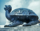 Bronze tortoise outside Hall of Supreme Harmony (Taihe dian), Imperial Palace, Beijing, China