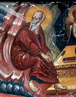 St John, painted by Philip Goul, 1453, Church of the Holy Cross, Platanistasa, Cyprus
