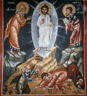 Cyprus, the Transfiguration in the Church of Archangel Michael at Galata Cyprus 16th century painted by Symeon Axenti