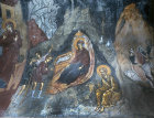 Cyprus, the Nativity, 15th century mural in the main church of St Neophytos Monastery