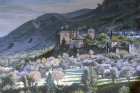 Bellapais Abbey, Northern Cyprus, painting by Ben Brocklehurst